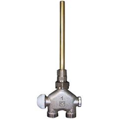 Termostatski ventil s uronskom cijevi 1/2"-3/4" - HERZ VUA-40, okomiti, ravni, za jednocijevno gr.