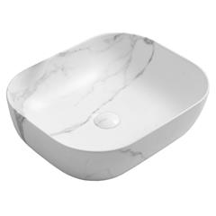 Umivaonik  50,5 cm - EVEREST Marble - sivo bijeli
