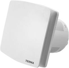 Ventilator za kupaonicu fi 100 mm - TERMA Design 100 Silver, s klapnom i timerom