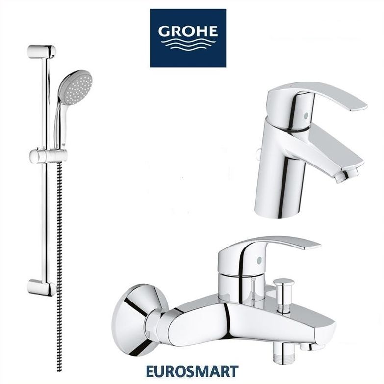 Komplet slavina za kupaonicu - GROHE Eurosmart New 3 u 1