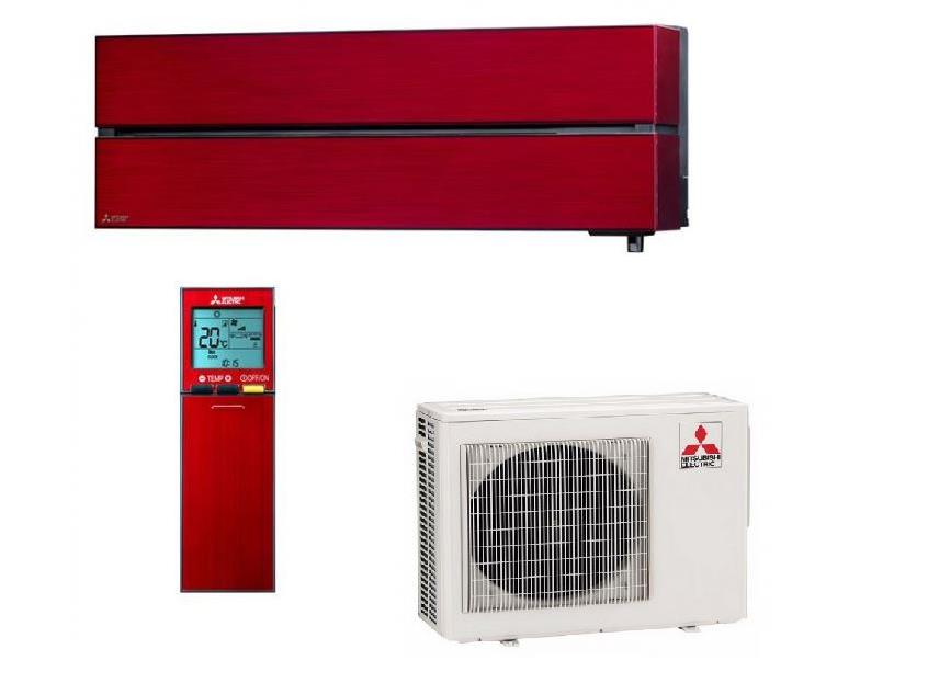 Klima uređaj 3,5 kW MITSUBISHI De luxe MSZLN/MUZLN crveni