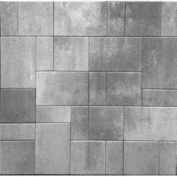 Betonski opločnik 6 cm - kombinirana forma - SAMOBORKA Atena, kreativ siva