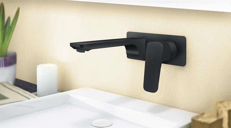 Podžbukna miješalica za umivaonik - ROSAN Stolz Full Black - komplet