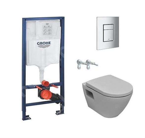 Ugradbeni vodokotlic sa skoljkom, daskom i tipkom - GROHE Solido Perfect Sc