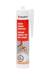 Silikon acetat, 310 ml - WÜRTH, bijeli - za vlažne prostorije