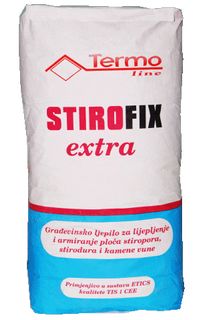 Ljepilo za lijepljenje i gletanje fasada 25 kg - TERMO LINE Stirofix Extra