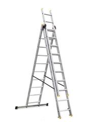Aluminijske ljestve profesionalne 11 gazišta - trodijelne - minimalno oštećenje