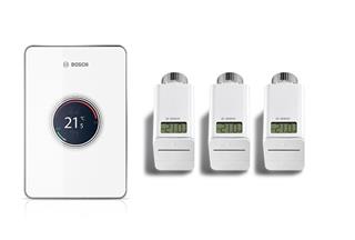 Regulacija grijanja BOSCH CT 200 EasyControl - bijela - set s tri termostata