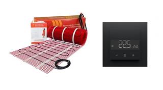Električno podno grijanje  2,5 m2 - neoTHERM EG + digitalni termostat TEG Multi LCD - crni