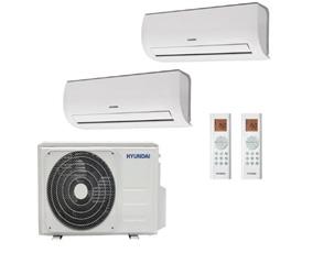 Klima uređaj s 2 unutarnje jedinice (2,6 + 3,5 kW) - HYUNDAI - Wi-Fi