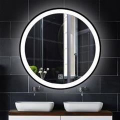 Kupaonsko ogledalo  60 cm - Jannt Black CK210 - LED rasvjeta