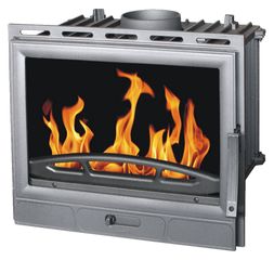 Kamin na drva za centralno grijanje, ugradbeni 14 - 20 kW - PLAMEN Barun Insert Termo