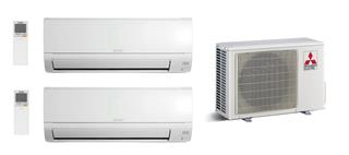 Klima uređaj s 2 unutarnje jedinice (2,5 + 2,5 kW) - MITSUBISHI ELECTRIC Comfort Inverter - estetsko oštećenje