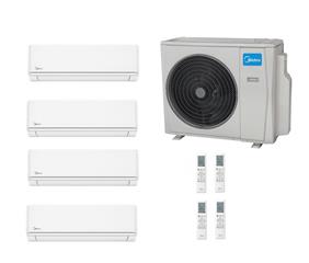 Klima uređaj s 4 unutarnje jedinice (2,6 + 2,6 + 2,6 + 3,5 kW) - MIDEA Xtreme Save Wi-Fi - s grijačem vanjske jedinice