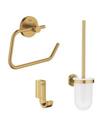 Komplet kupaonske galanterije - GROHE Essentials Brushed Cool Sunrise 3 u 1 - zlatni
