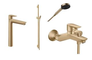 Komplet slavina za kupaonicu - Hansgrohe Talis E 240 - brušena bronca