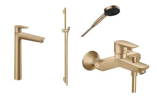 Komplet slavina za kupaonicu - Hansgrohe Talis E 240 - brušena bronca