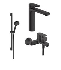 Komplet slavina za kupaonicu - Hansgrohe Vernis Blend XL - crni
