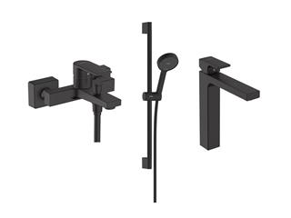 Komplet slavina za kupaonicu - Hansgrohe Vernis Shape XL - crni
