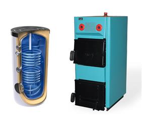 Kotao na drva  20 kW - CENTROMETAL EKO-CK P + akumulacijski bojler Tesy EVS2 200
