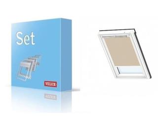 Krovni prozor  78 x 118 cm - VELUX GGU Set s unutarnjim sjenilom MK06 - poliuretan