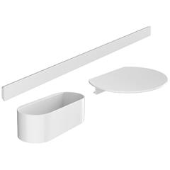 Kupaonska galanterija, komplet - HANSGROHE WallStoris Bathtub - bijeli