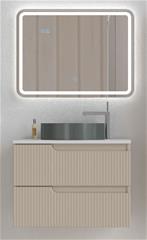 Kupaonski ormarić s umivaonikom  75 cm - PIRAMIDA Euridika H Pino - kašmir