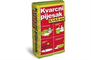 Pijesak uvrećani kvarcni 25 kg - SAMOBORKA