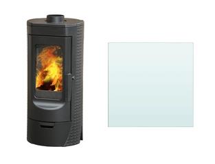 Peć (kamin) na drva  6 - 8 kW - PLAMEN Tara - komplet s podnom pločom