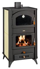 Peć (kamin) na drva za centralno grijanje 18 kW - PRITY FGW18R - s pećnicom