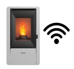 Peć na pelete  6,2 kW - CENTROMETAL CentroPelet Z6 N - komplet s Wi-Fi s modulom, bijela