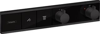 Podžbukna miješalica, termostatska, 2 potrošača - HANSGROHE RainSelect - crna