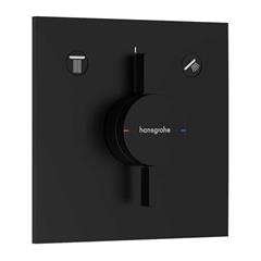 Podžbukna miješalica za 2 potrošača - HANSGROHE DuoTurn E - crna