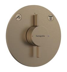 Podžbukna miješalica za 2 potrošača - HANSGROHE DuoTurn S - brušena bronca