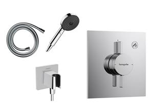Podžbukni komplet, 1 potrošač - HANSGROHE DuoTurn E & Pulsify