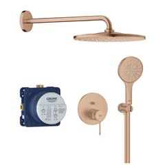 Podžbukni komplet, 2 potrošača - GROHE Essence Brushed Warm Sunset - s osnovnim tijelom