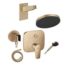 Podžbukni komplet, 2 potrošača - HANSGROHE Talis & Pulsify 260 - brušena bronca