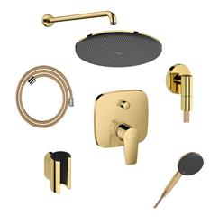 Podžbukni komplet, 2 potrošača - HANSGROHE Talis Raindance Alive S - zlatna