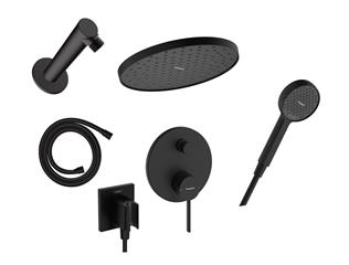 Podžbukni komplet, 2 potrošača - HANSGROHE Zesis Activera - crni
