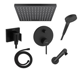 Podžbukni komplet, 2 potrošača - HANSGROHE Zesis & Vernis - crni