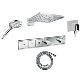 Podžbukni komplet s termostatskom miješalicom - HANSGROHE RainSelect & RainDance