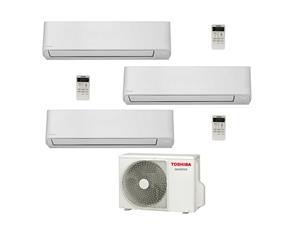 Klima uređaj s 3 unutarnje jedinice (2,5 + 2,5 + 3,3 kW) - TOSHIBA Seiya