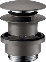 Sifon za umivaonik, gornji dio 5/4" - HANSGROHE Push-Open - brušeni crni krom