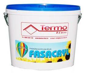 Akrilna boja za fasade TERMO LINE Sinton Fasacryl - bijela,  8 kg*