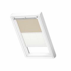 Sjenilo za krovni prozor 114 x 118 cm - VELUX DFD SK06 - dvostruko, bež - bijelo