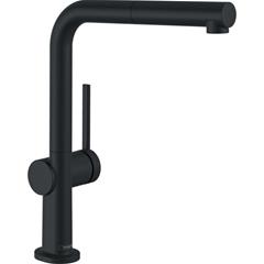 Slavina (miješalica) za sudoper - HANSGROHE Talis M54 - s tušem, crna