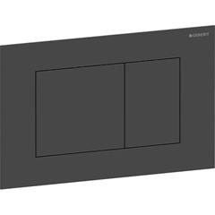 Tipka za aktiviranje vodokotlića - GEBERIT Sigma 40 Square - mat crna, easy clean