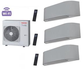 Klima uređaj s 3 unutarnje jedinice (2,5 + 2,5 + 3,5 kW) - TOSHIBA Haori Wi-Fi