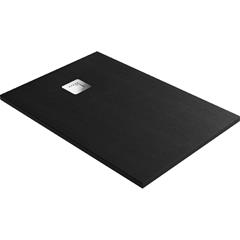 Tuš kada 100 x 80 cm, pravokutna - VOXORT Premium Belle Black - keramička, crna