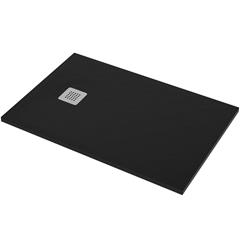 Tuš kada 120 x 80 cm, pravokutna - VOXORT Premium Belle Black - keramička, crna